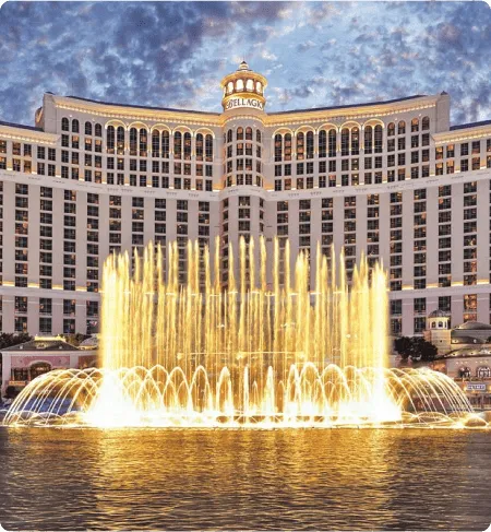   Bellagio Las Vegas is a symbol of
                                        elegance and luxury. The hotel is famous
                                        for its musical fountains, exquisite
                                        restaurants, and art gallery.