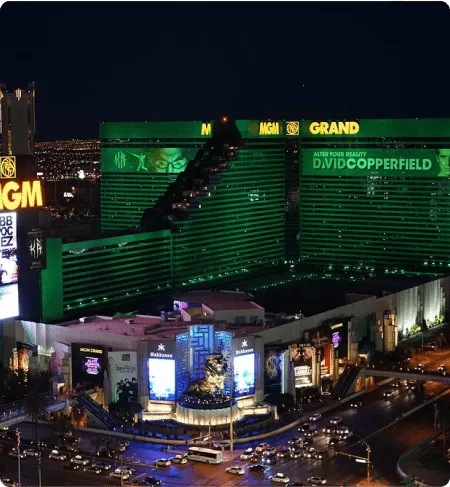  MGM Grand in Las Vegas is one of the
                                        largest and most famous hotel-casinos on
                                        the Strip. 